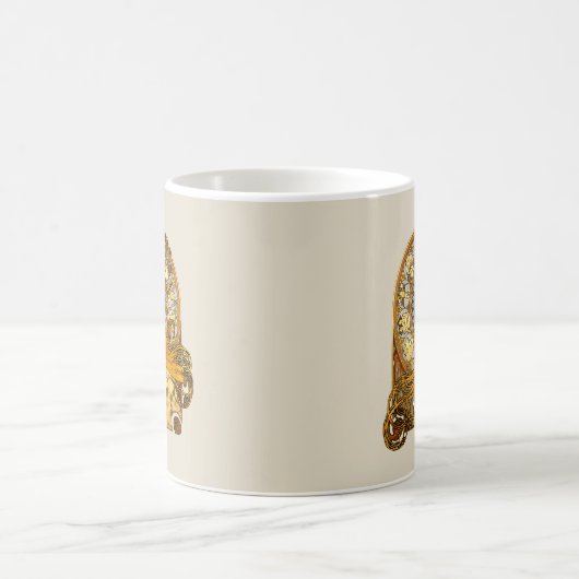 Alfonse Mucha Zodiac Art Nouveau Woman Kaffeetasse (Mittel)