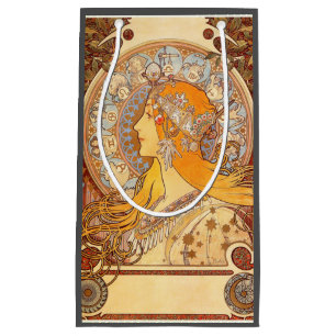 Alfonse Mucha Zodiac Art Nouveau Woman Kleine Geschenktüte