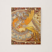Alfonse Mucha Zodiac Art Nouveau Woman Puzzle (Vertikal)