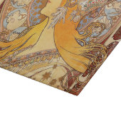 Alfonse Mucha Zodiac Art Nouveau Woman Schneidebrett (Ecke)