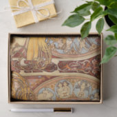 Alfonse Mucha Zodiac Art Nouveau Woman Seidenpapier (Geschenk)