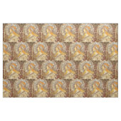 Alfonse Mucha Zodiac Art Nouveau Woman Stoff (Fat Quarter (45,7 x 55,9 cm))