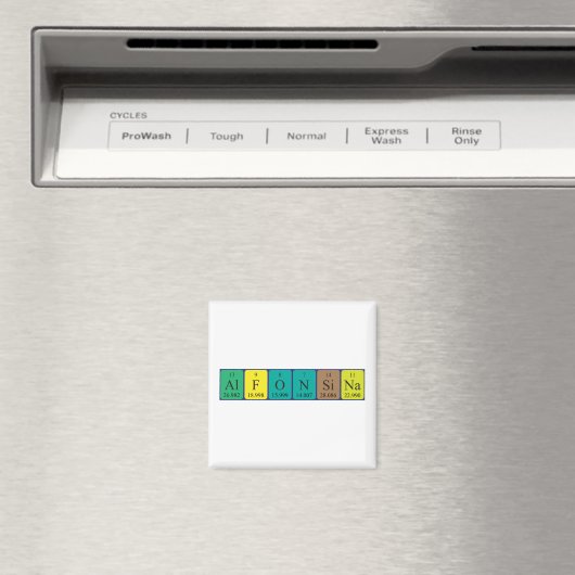 Alfonsina Magnet für den periodischen Tabellenname (In Situ (Geschirrspüler))
