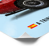 Alfonso de Portago Tribute Ferrari 335S Poster (Ecke)