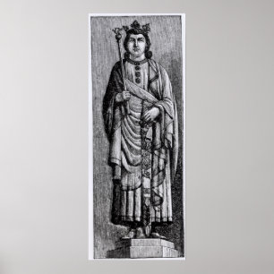 Alfonso X "das kluge", König der Olivenölseife Poster