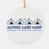 Alford Lake Camp Zelt Line Ornament (Vorne)
