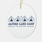 Alford Lake Camp Zelt Line Ornament (Links)