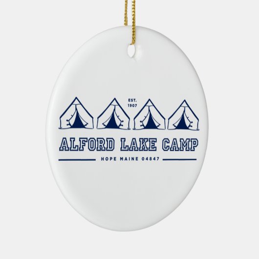 Alford Lake Camp Zelt Line Ornament (Rechts)