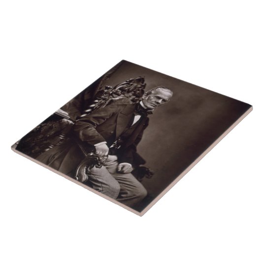 Alfred Auguste Cuvillier-Liliengeschmückt Fliese (Seite)