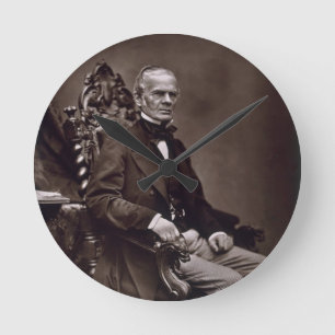 Alfred Auguste Cuvillier-Liliengeschmückt Runde Wanduhr