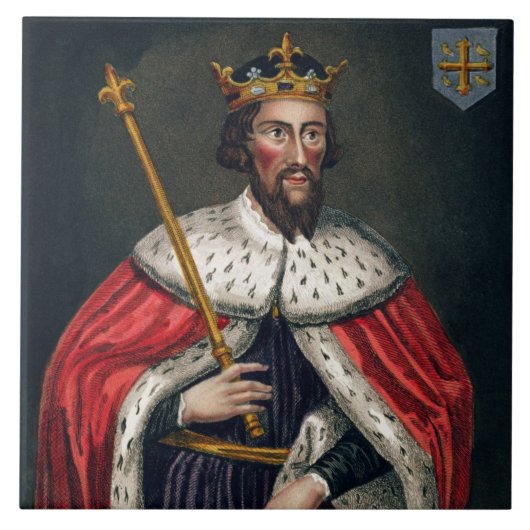 Alfred das große (849-99), nach einer Malerei in Fliese (Vorderseite)