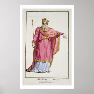 Alfred das große (849-99) von 'Receuil DES Estamp Poster