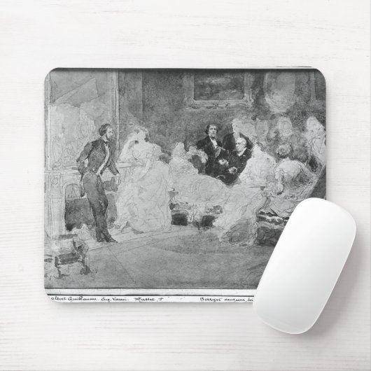 Alfred de Musset Eugene Delacroix Mousepad (Mit Mouse)