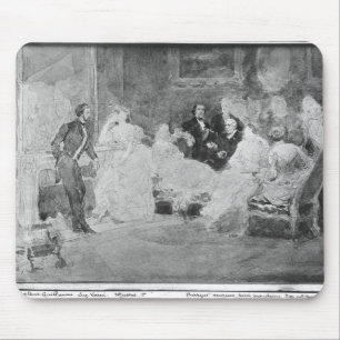 Alfred de Musset Eugene Delacroix Mousepad