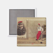 Alfred Dreyfus als Gefangener, 1894-1906 Magnet (Vorderseite/Rückseite)