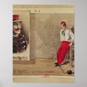 Alfred Dreyfus als Gefangener, 1894-1906 Poster