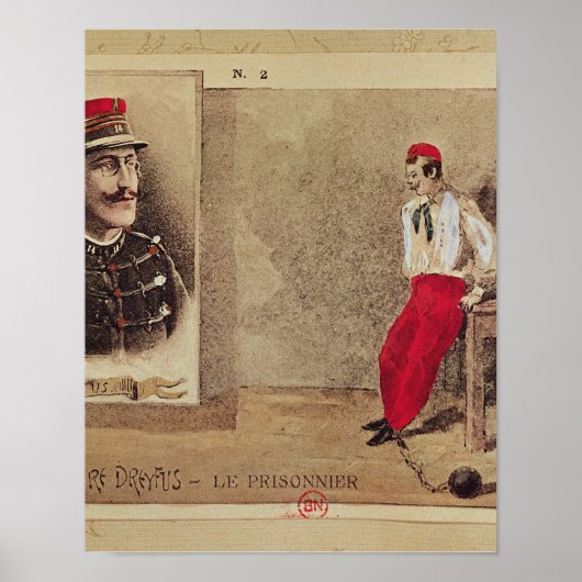 Alfred Dreyfus als Gefangener, 1894-1906 Poster (Vorne)