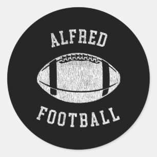 Alfred Football erschüttert Vintagen Rückschlag de Runder Aufkleber