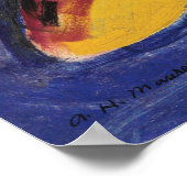 Alfred Henry Maurers 'Tulips in a Green Vase' Poster (Ecke)