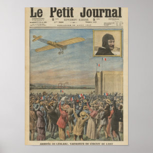 Alfred Leblanc, der in Issy-les-Moulineaux ankommt Poster