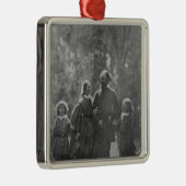 Alfred, Lord Tennyson Ornament Aus Metall (Rechts)