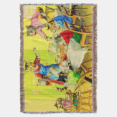Alfred Mainzer cats Dinner Desaster print Decke (Vorderseite Vertikal)