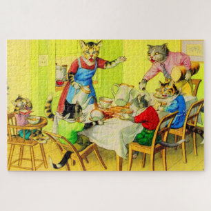 Alfred Mainzer cats Dinner Desaster Puzzle