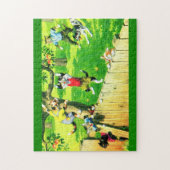 Alfred Mainzer-Katzen klettern auf einen Apfelbaum Puzzle (Vertikal)