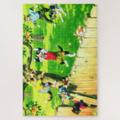 Alfred Mainzer-Katzen klettern auf einen Apfelbaum Puzzle (Vertikal)