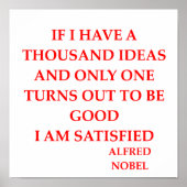 Alfred Nobel Poster (Vorne)