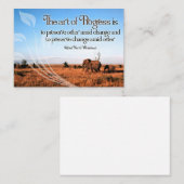 Alfred North Whitehead Inspiration Mitteilungskarte (Vorne/Hinten)