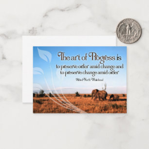 Alfred North Whitehead Inspiration Mitteilungskarte