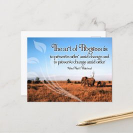 Alfred North Whitehead Inspiration Postkarte