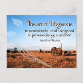 Alfred North Whitehead Inspiration Postkarte (Vorderseite)