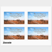 Alfred North Whitehead Inspiration Rechteckiger Aufkleber (Blatt)