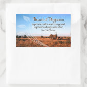 Alfred North Whitehead Inspiration Rechteckiger Aufkleber (Tasche)