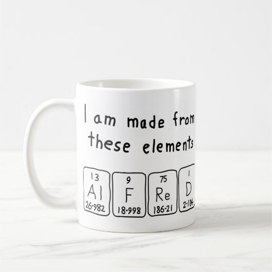 Alfred Periodenname Tasse (Links)