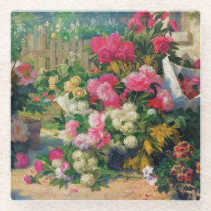 Alfred Petit Blume Baskets und Blume Pots in.. Glasuntersetzer
