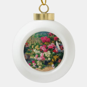 Alfred Petit Blume Baskets und Blume Pots in.. Keramik Kugel-Ornament