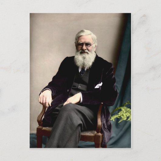 Alfred Russel Wallace c 1895 Postkarte (Vorderseite)