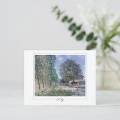 Alfred Sisley #152 - Fine Art Postcard Postkarte (Stehend Vorderseite)