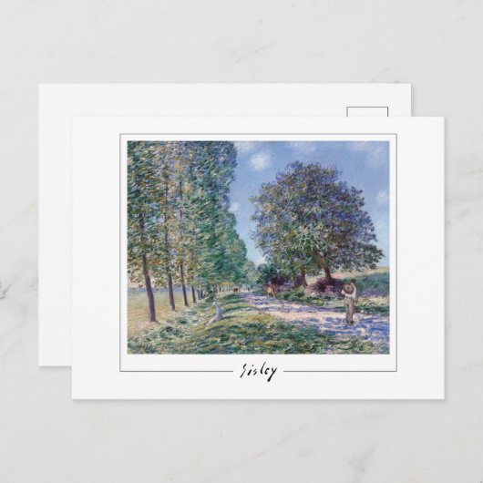 Alfred Sisley #152 - Fine Art Postcard Postkarte (Vorne/Hinten)