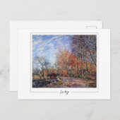 Alfred Sisley #372 - Fine Art Postcard Postkarte (Vorne/Hinten)