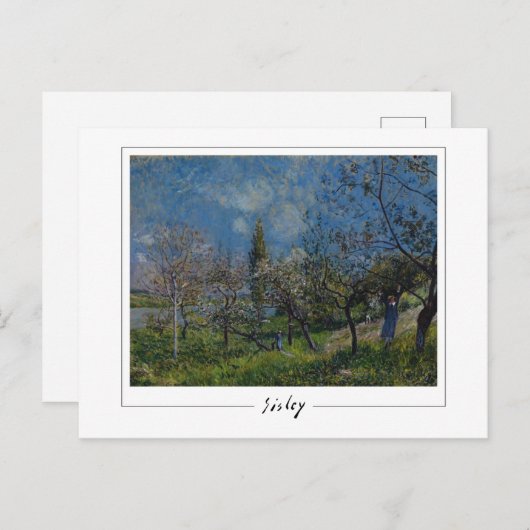 Alfred Sisley #5 - Fine Art Postcard Postkarte (Vorne/Hinten)