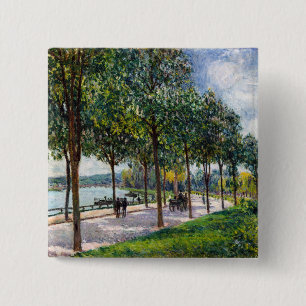 Alfred Sisley - Allee of Kastanienbäume Button