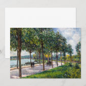 Alfred Sisley - Allee of Kastanienbäume Dankeskarte (Vorne/Hinten)