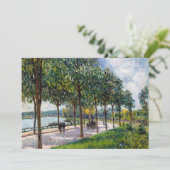 Alfred Sisley - Allee of Kastanienbäume Einladung (Stehend Vorderseite)