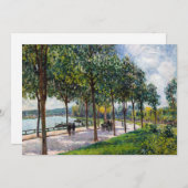 Alfred Sisley - Allee of Kastanienbäume Einladung (Vorne/Hinten)
