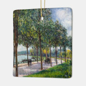 Alfred Sisley - Allee of Kastanienbäume Keramikornament (Links)