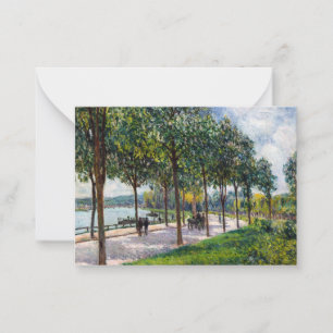 Alfred Sisley - Allee of Kastanienbäume Mitteilungskarte